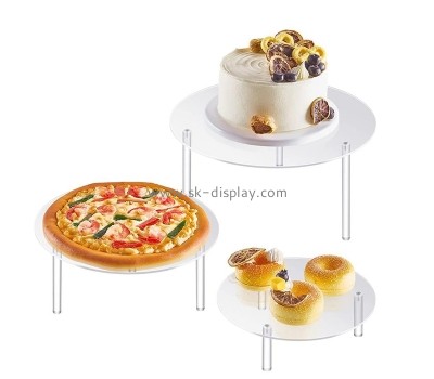 China perspex manufacturer custom acrylic cake display risers FD-458